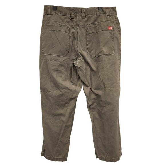The North Face Mens 36 Short Olive Green Khaki Casual Outdoors Gorpcore Chino Pa - Picture 2 of 9